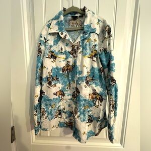 Cruel Girls, Medium, Pearl snap shirt. Worn once. No Stains